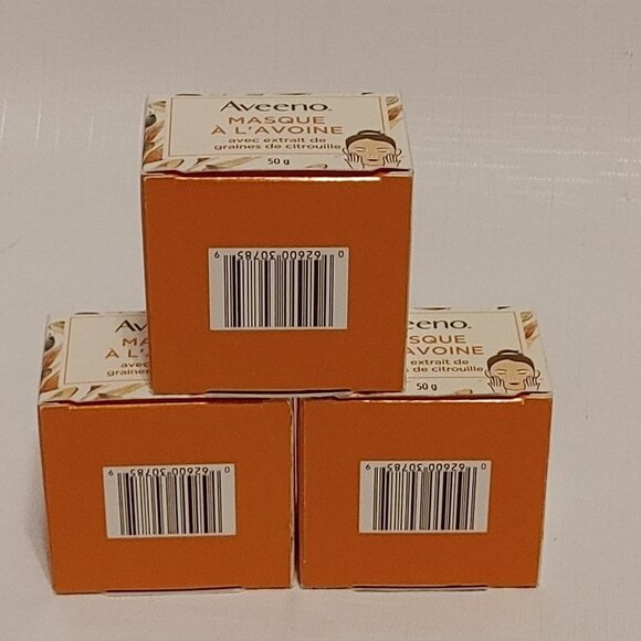 AVEENO OAT MASK LOT with PUMPKIN SEED EXTRACT Sooth your skin LOT of 3 - Picture 6 of 6
